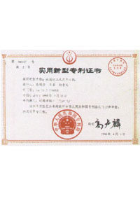 實用新型專利證書(Utility model patent)